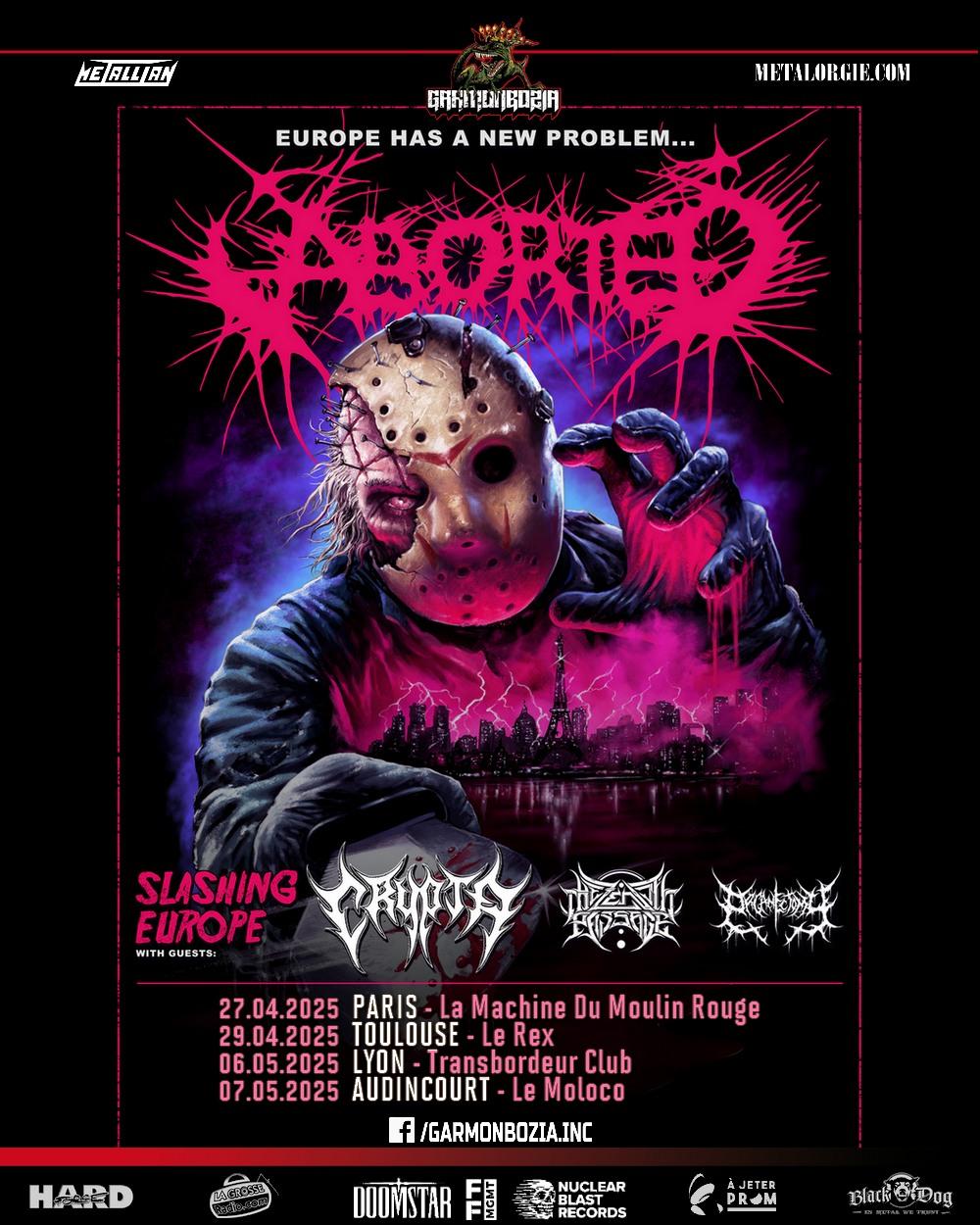 Aborted tour web