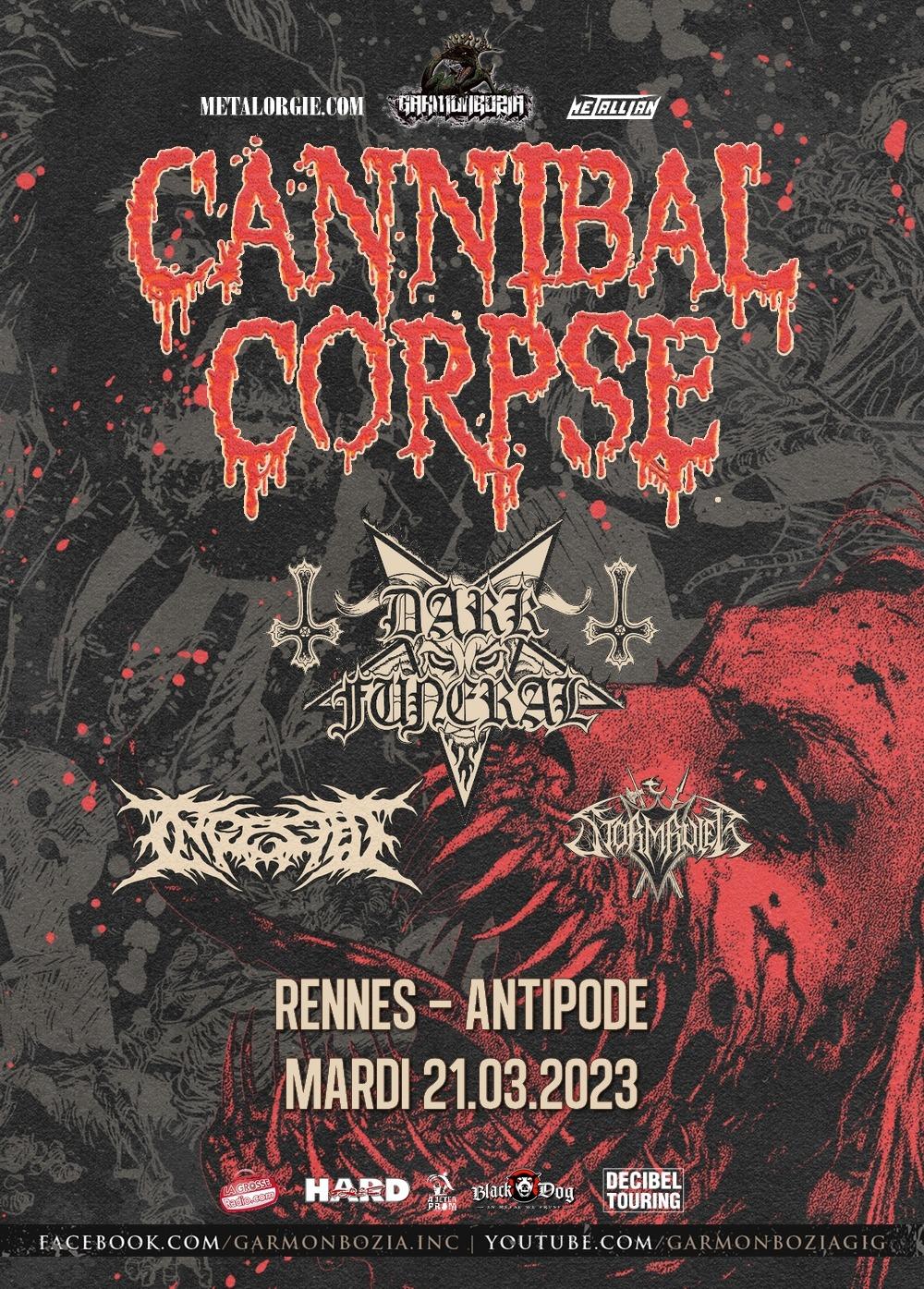 Cannibal corpse rennes 2023