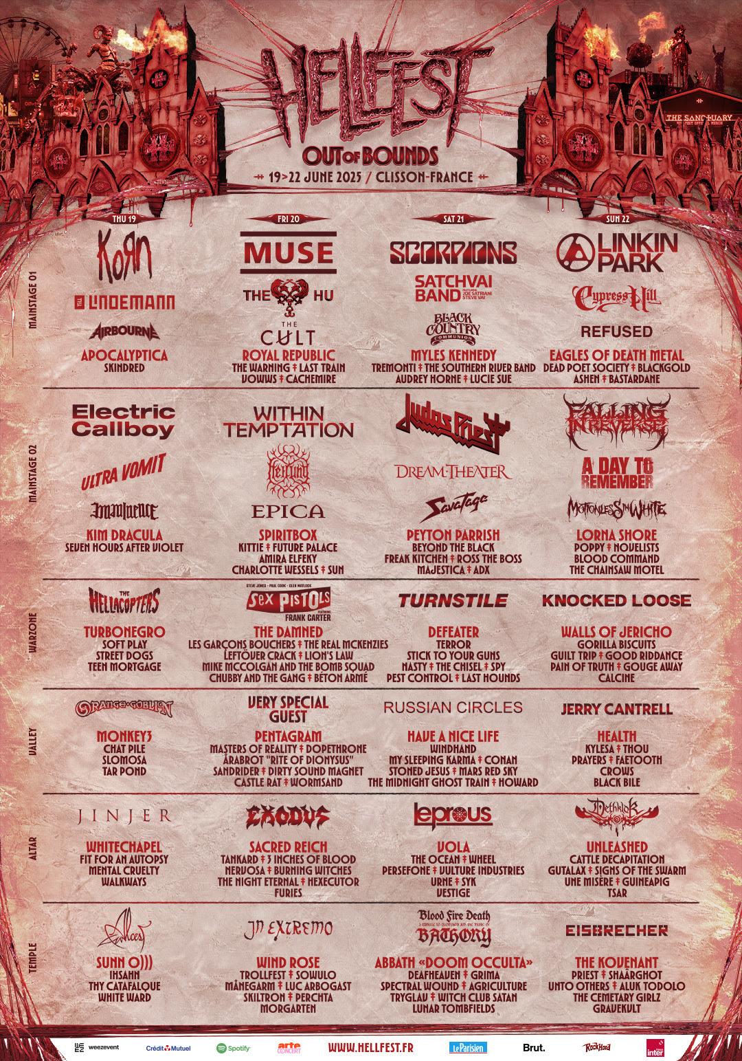 Hellfest 2025 affiche