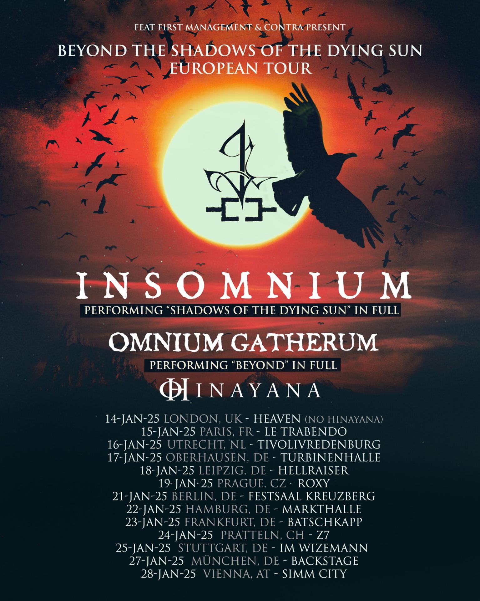 Insomnium tour euro 2025