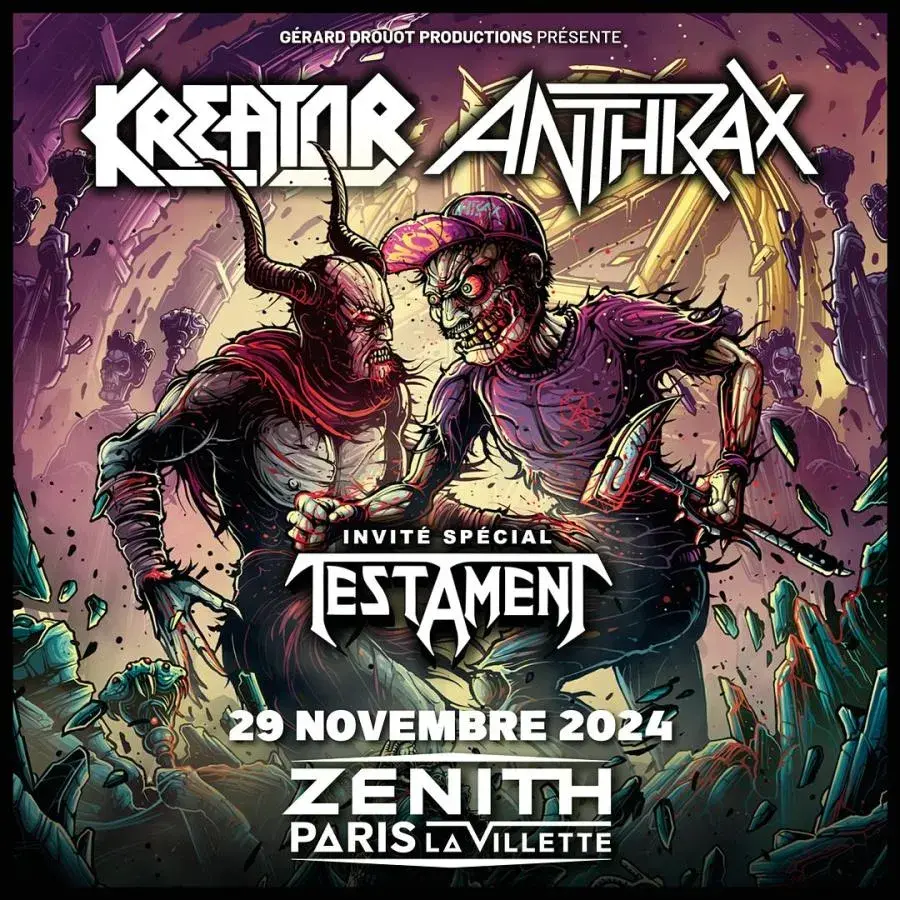 Kreatorxanthrax paris 2024