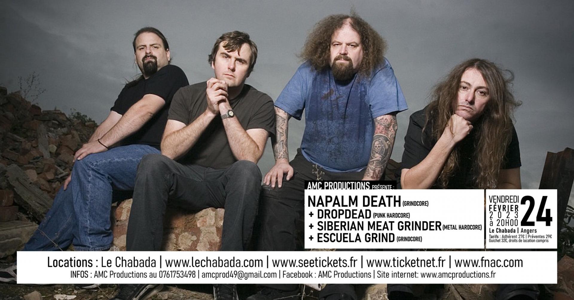 Napalm death angers 2023