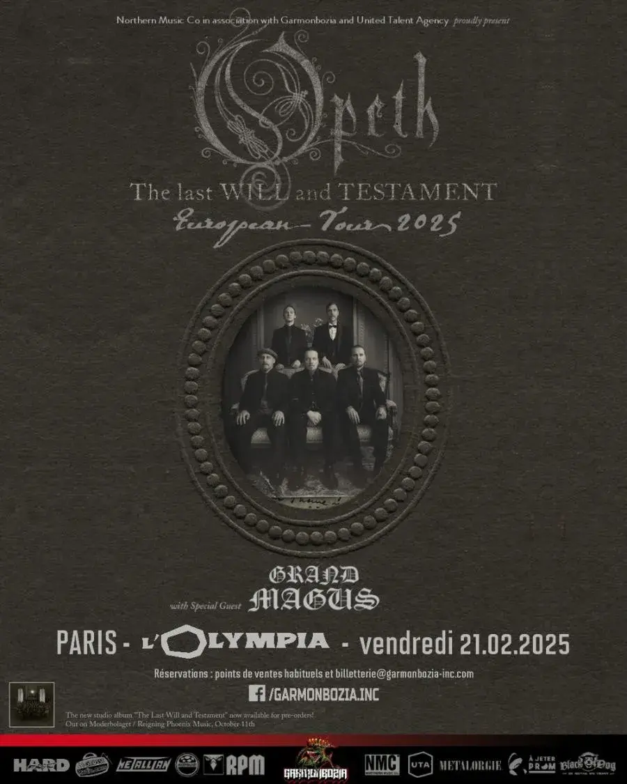 Opeth paris 2025