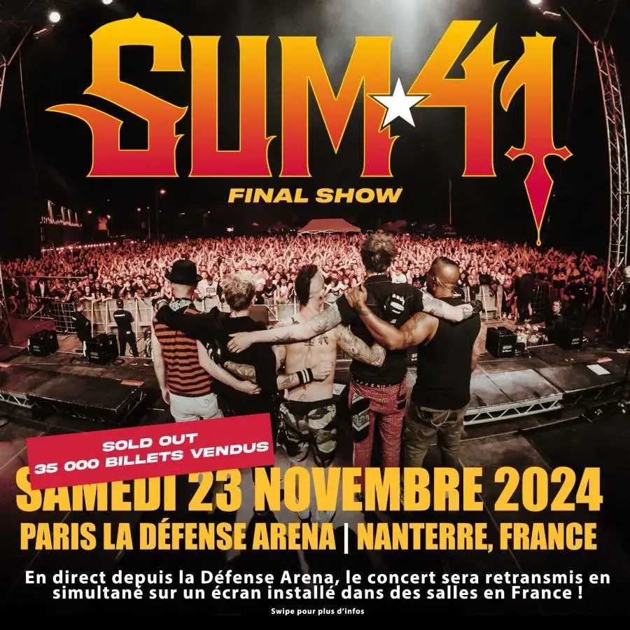 Sum 41 paris 2024 sold out